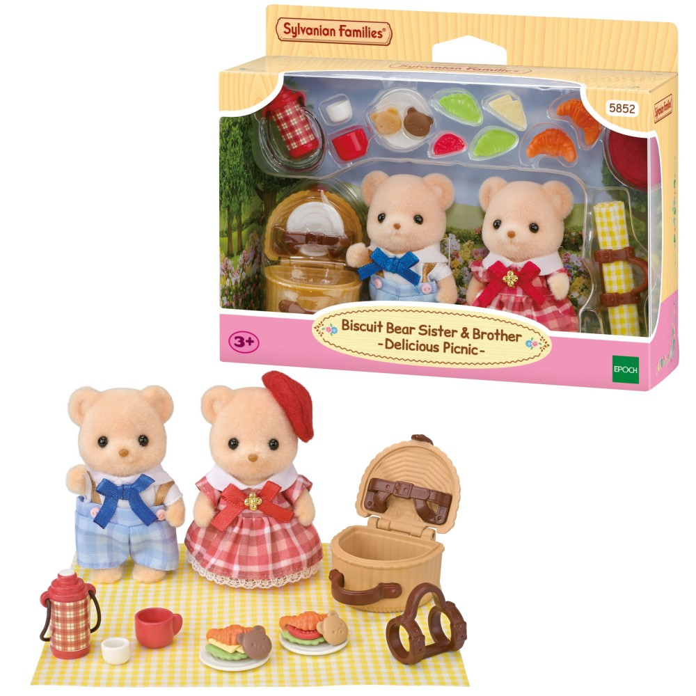 Epoch 5852 — Sylvanian Families «Пикник печенюшных медвежат» 5852 — фото 1