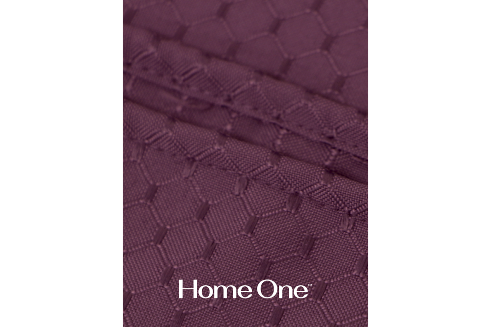 Штора для ванной Home One Waffle, 180х180, полиэстер, фиолетовый