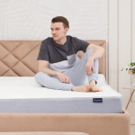 Матрас BuySmile, 15 см, средняя жесткость, зависимые пружины