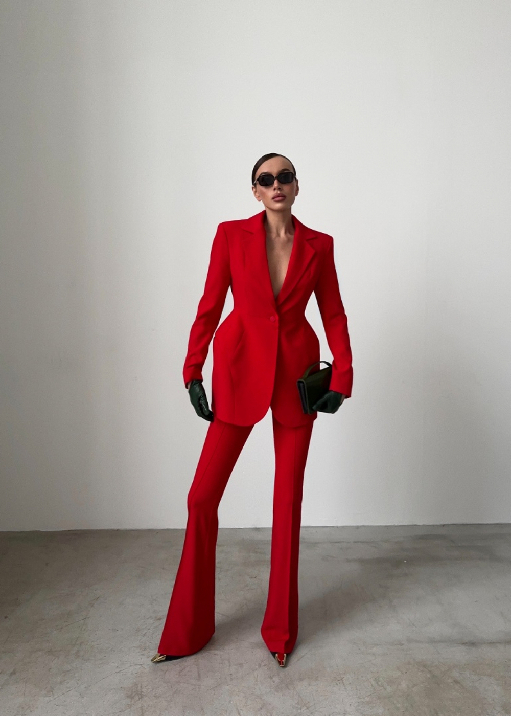 Брюки "Валенсия", красный