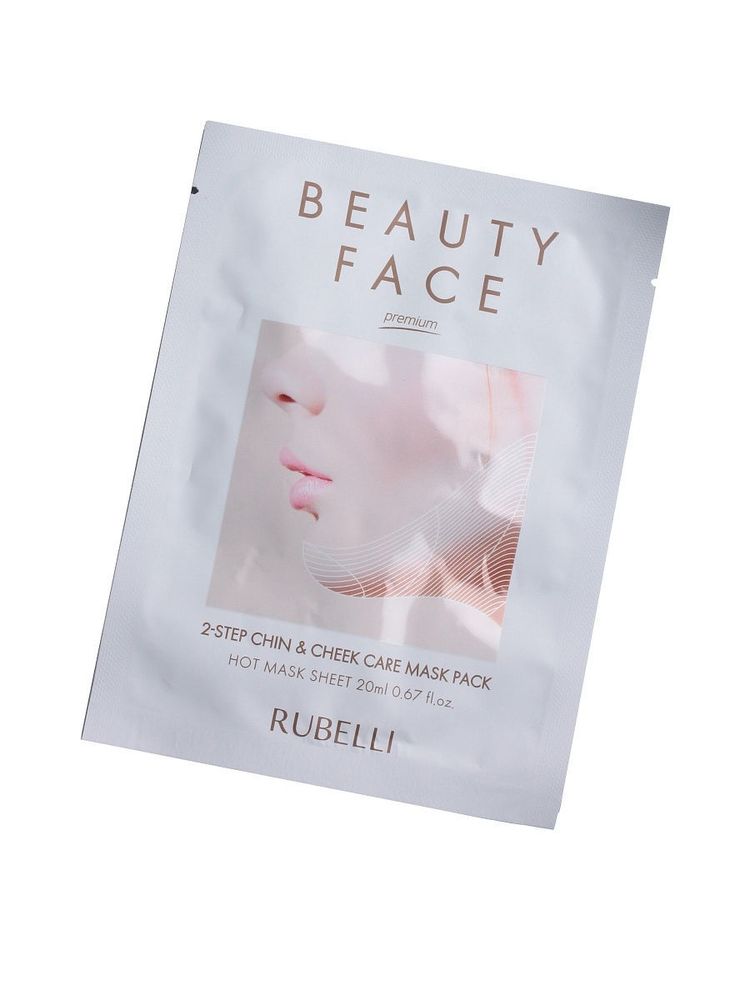 Маска для овала лица Rubelli горячая Chin and Cheek Care Mask Pack Hot тканевая Mask Sheet 20 мл