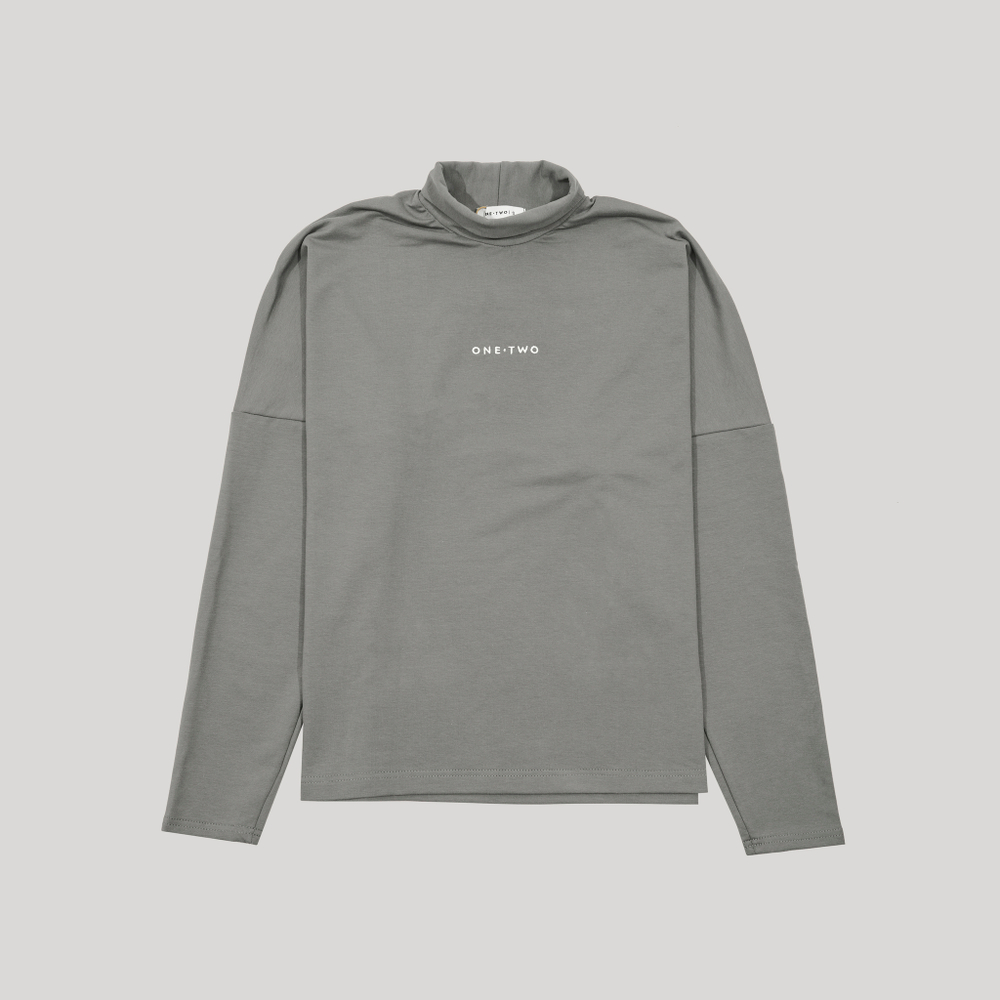 LS High Neck LOGO Pewter