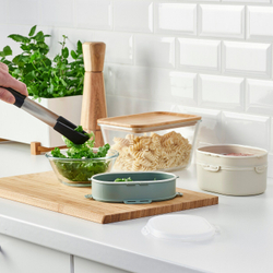 IKEA UTBJUDA  (ИКЕА УТБЙУДА)  -  Бокс для завтрака, для сухих продуктов светло-серо-зеленый, 0,3 л
