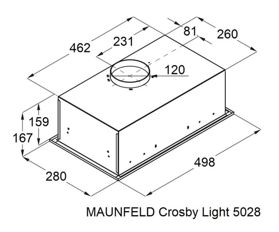 Вытяжка MAUNFELD Crosby Light 5028 белый