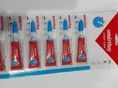 12шт Супер-клей гель моментальный SMARTBUY 3г, (1 блистер по 12 шт)