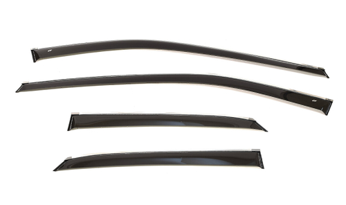 Дефлекторы боковых окон Cobra Tuning на Lexus RХ 4 2015 хромированный молдинг арт.L21215CR