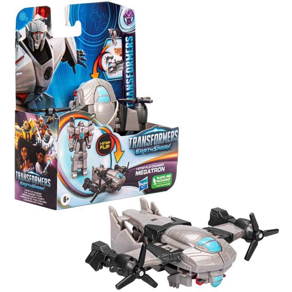 Hasbro Transformers EarthSpark - Мегатрон 1-step flip figure F6720 / артикул   F6229 F6720  / GTIN 5010996195135