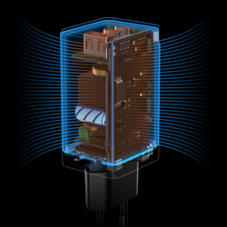 Сетевое зарядное устройство 65W Baseus GaN5 Pro Fast Charger 2C+U Черный (Black)