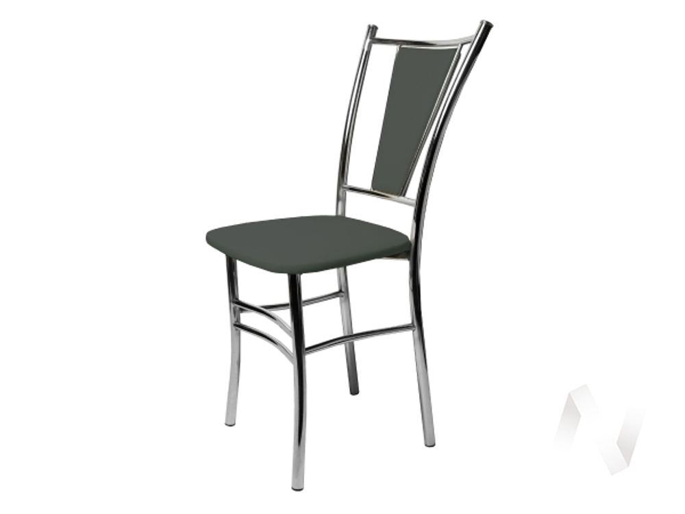 Стул Марсель (опоры хром/блисс кожзам графит)