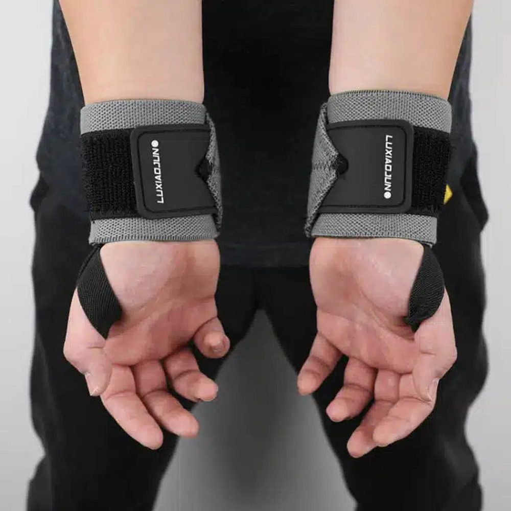 Бинты кистевые - страпы для запястья LUXIAOJUN W80 Wrist Wraps (Серые)