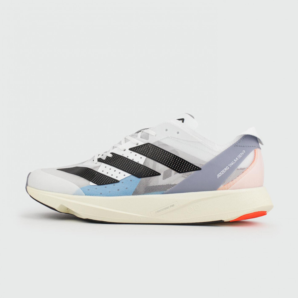 кроссовки Adidas Adizero Takumi Sen 9 White Black Str.