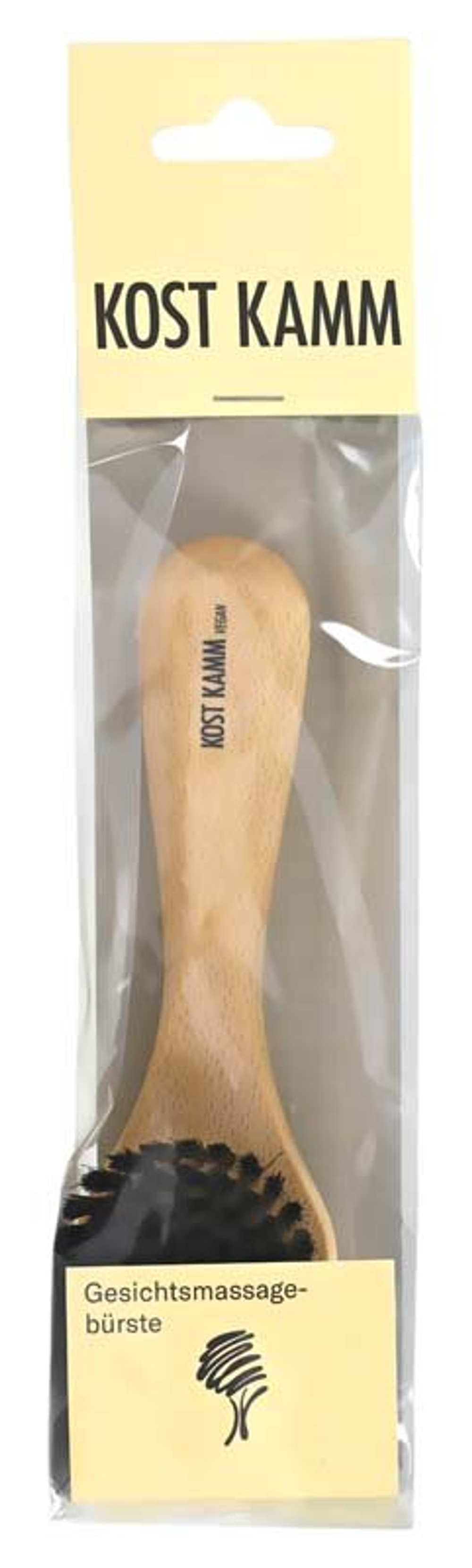 Расческа-щетка для лица Kost Comb, веганская, 15 см