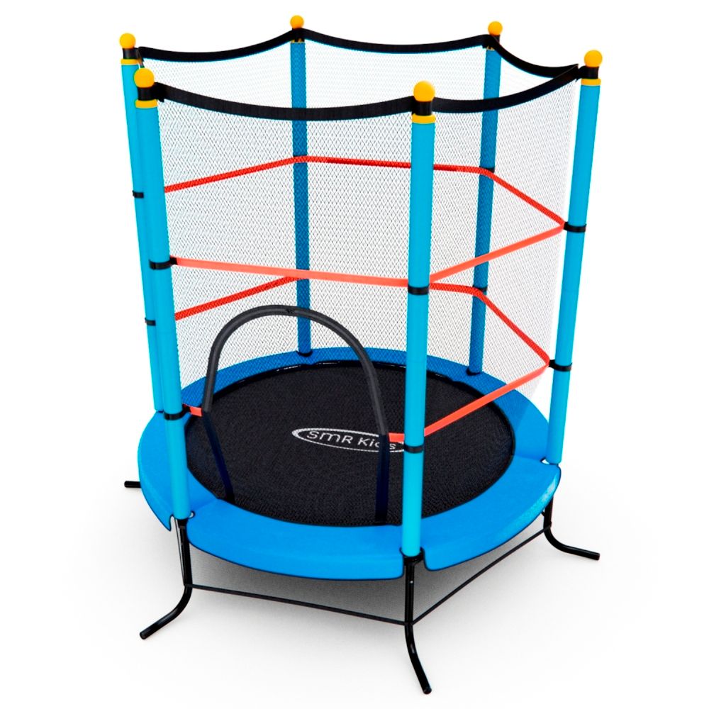 Батут детский DFC SMRKIDS 55&amp;quot; с сеткой, BLUE
