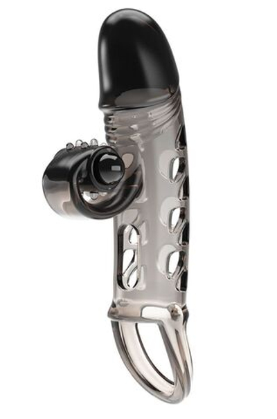 Дымчатая вибронасадка на пенис Mind-blowing Miracles (Цвет: дымчатый)