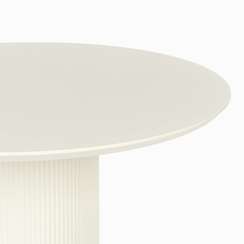 Обеденный стол Iona Ø100 см, белый меламин