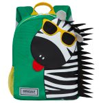 Рюкзак детский Grizzly, 22*28*10см, 1 отделение, 2 кармана, укрепленная спинка, зеленый