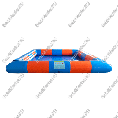 Квадратный надувной бассейн «Зебра», 4*4*0,5 м