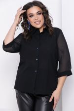 Блуза "Дженис" (черная) Б8638 LT Collection (Акция)