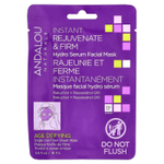 Andalou Naturals, Instant Rejuvenate & Firm, увлажняющая маска для лица с сывороткой, 1 лист клетчатки, 18 мл (0,6 жидк. унц.)
