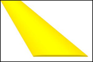 Износостойкая ПВХ лента для разметки пола Color Tape 1000 мкр. CT10025YE 100ммх25м Желтая.