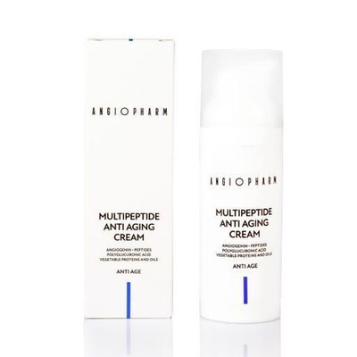 ANGIOPHARM МУЛЬТИПЕПТИДНЫЙ ОМОЛАЖИВАЮЩИЙ КРЕМ, 50 мл. | MULTIPEPTIDE ANTI-AGING CREAM