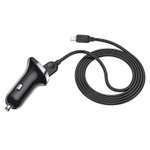 Автомобильный адаптер питания BOROFONE BZ15 LCD вольтметр 2USB 2.1A + кабель Lighting (черный)