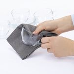 Салфетка КОРЕЙСКАЯ УМНАЯ для дома и авто УБОРКА БЕЗ РАЗВОДОВ, 30х40 см, НАБОР 5 штук, УНИВЕРСАЛЬНАЯ, LAIMA, 700223