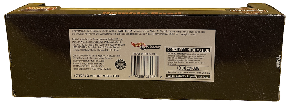 Hot Wheels Collectibles Rumble Road Motorcycle Set (2000)