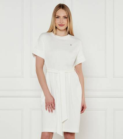 Платье с ремешком Tommy Hilfiger - экрю(WW0WW45520)