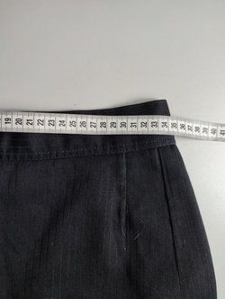 Юбка в деликатную полоску, офисная 44 размер