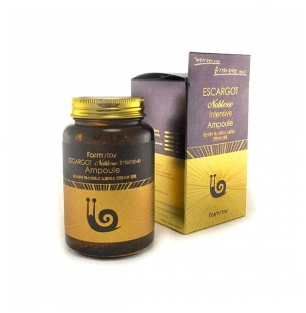 FarmStay Многофункциональная Ампульная Сыворотка Escargot Noblesse Intensive Ampoule, 250 мл