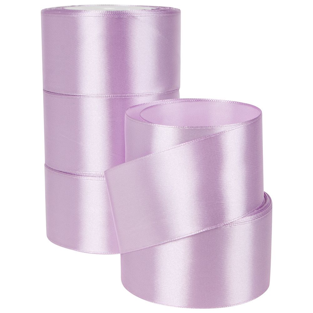 Лента атласная 5см*22,85м СИРЕНЕВЫЙ