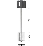 Заготовка сувальдного ключа 13301 BRD10DP