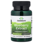 Swanson, экстракт голубики, стандартизованный, 60 мг, 90 капсул