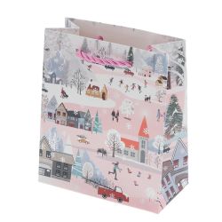 GAEM Пакет подарочный (бумага 210г/м2, блок 12шт), L12 W6 H14 см, 4в.