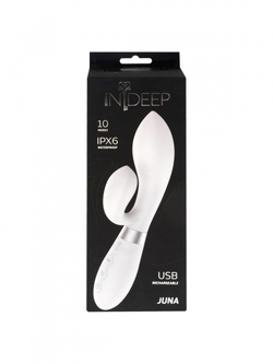 Перезаряжаемый вибратор Indeep Juna White