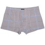 Мужские трусы-боксеры с полосками (Размер: XL) (Цвет: серый)