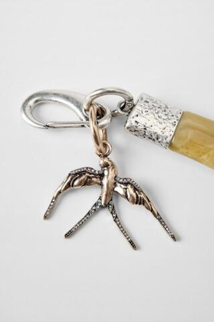 ZARA X KATE MOSS КОМБИНИРОВАННЫЙ БРЕЛОК С ПОДВЕСКАМИ, ЗОЛОТОЙ/СЕРЕБРЯНЫЙ