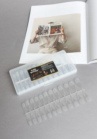 Pink House Типсы 04 гелевые с контактной зоной стилет 120 шт.