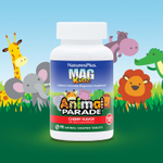 NaturesPlus, MagKidz, Animal Parade, жевательный магний для детей, вишня, 90 таблеток в форме животных (50 мг в 1 таблетке)