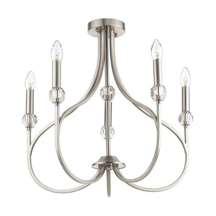 4495/5C NEOCLASSI LN26 116 никель Люстра потолочная E14 5*60W 220V MACKENZIE