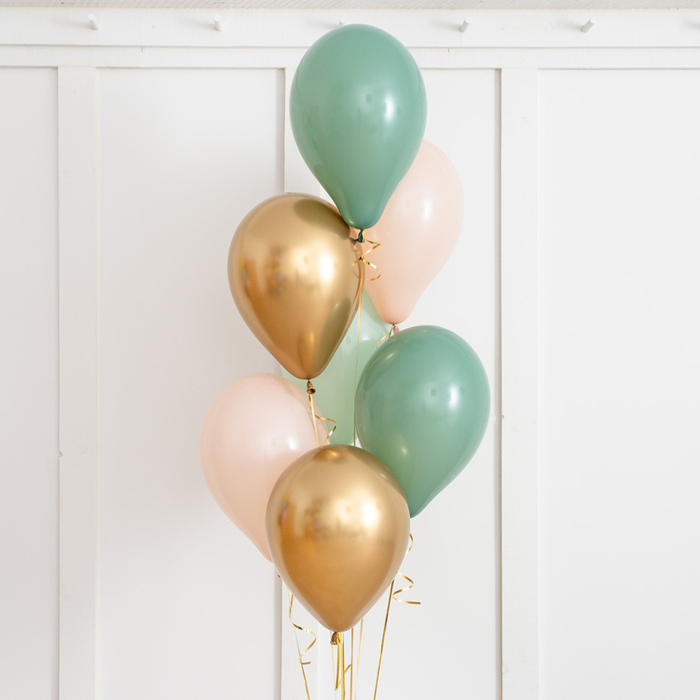 Фонтан шаров "Золото эвкалипта"