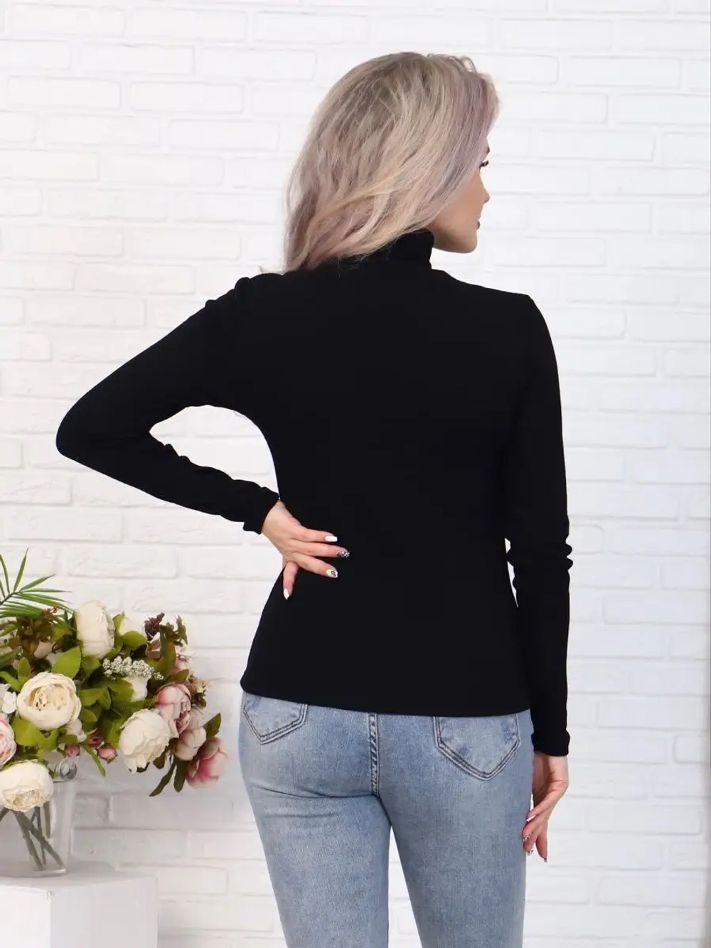 Водолазка в рубчик