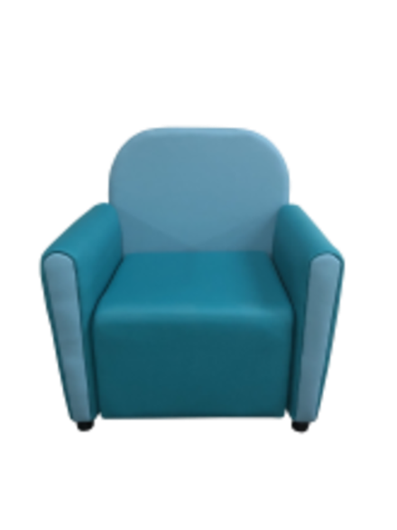 Кресло Мальвина бирюзово-голубой
