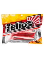 Виброхвост Helios Shaggy 5,12"/13 см Black & White 5шт. (HS-18-023)