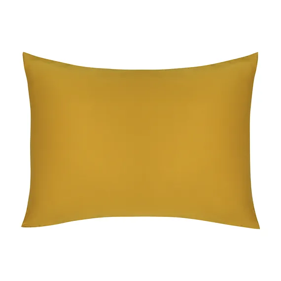 Комплект постельного белья из премиального сатина горчичного цвета из коллекции essential, 150х200 см