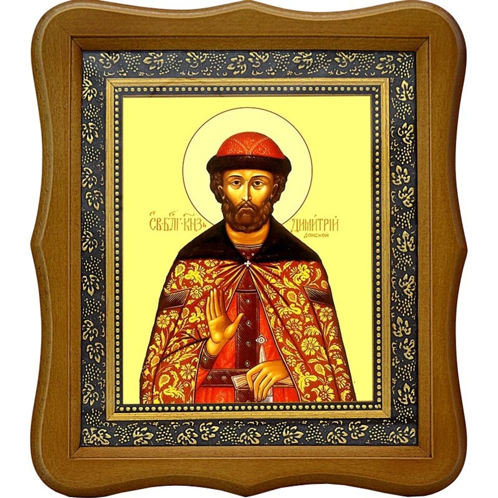 Димитрий Донской, благоверный великий князь Московский. Икона на холсте.