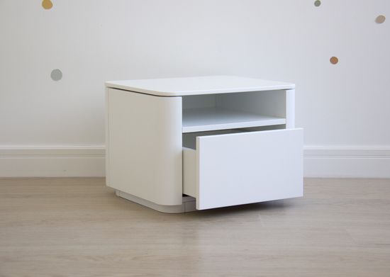 Тумба прикроватная Tammi 1 полка 1 ящик ширина 50 см (белый)