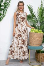 Платье Твой образ макси (бежевое) П13561-12М LT Collection