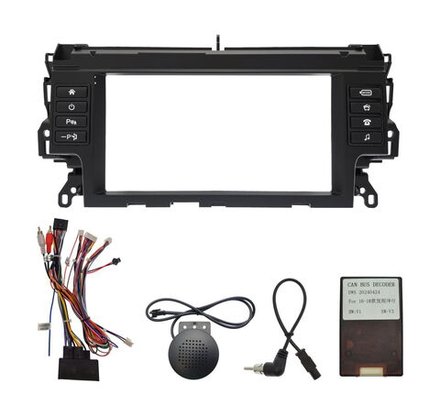 Комплект рамки с разъёмами 9" Land Rover Discovery Sport 2014 - 2019 (для авто без CD) с кнопками - Car-Smart 9641F2